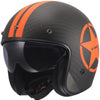 Casque jet Ls2 of601 bob ii carbon star casque of601 bob ii carbon star orange gr. je