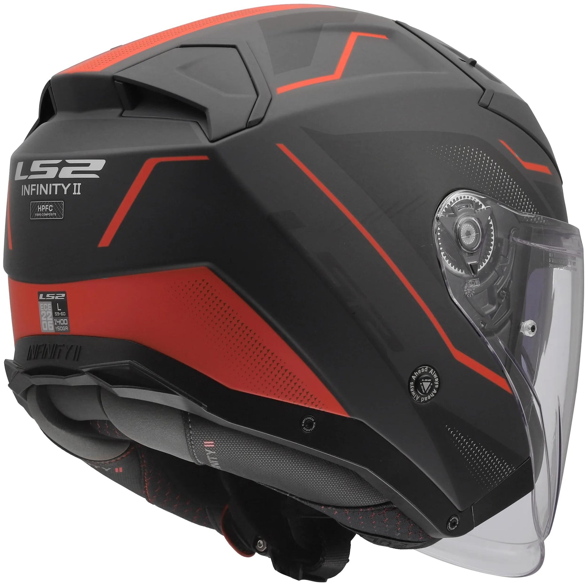 Casque jet Ls2 of603 infinity ii veyron casque of603 infinity ii veyron noir gr rouge xl