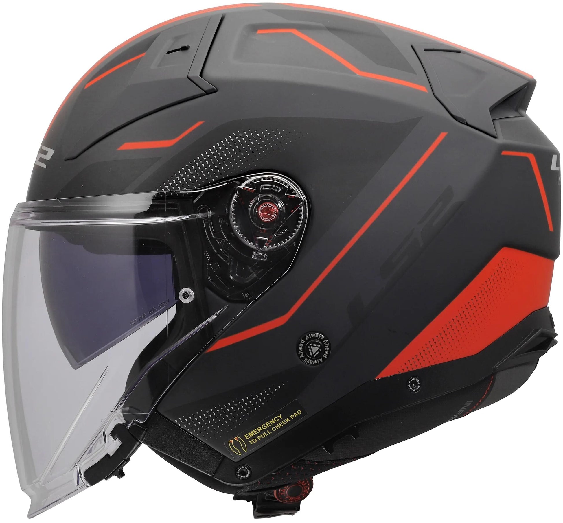 Casque jet Ls2 of603 infinity ii veyron casque of603 infinity ii veyron noir gr rouge xx