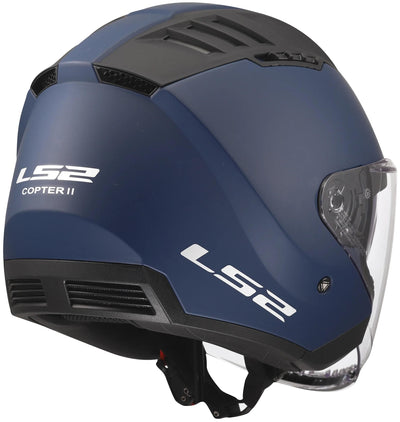 Casque jet Ls2 of600 copter ii casque solide of600 copter i bleu marine mat gr. m