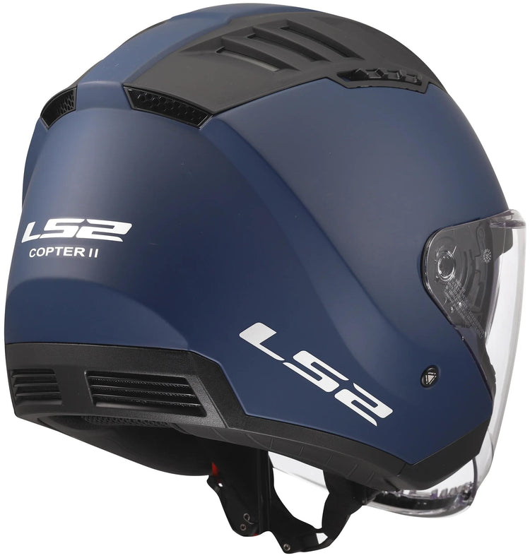 Casque jet Ls2 of600 copter ii casque solide of600 copter i bleu marine mat gr. m