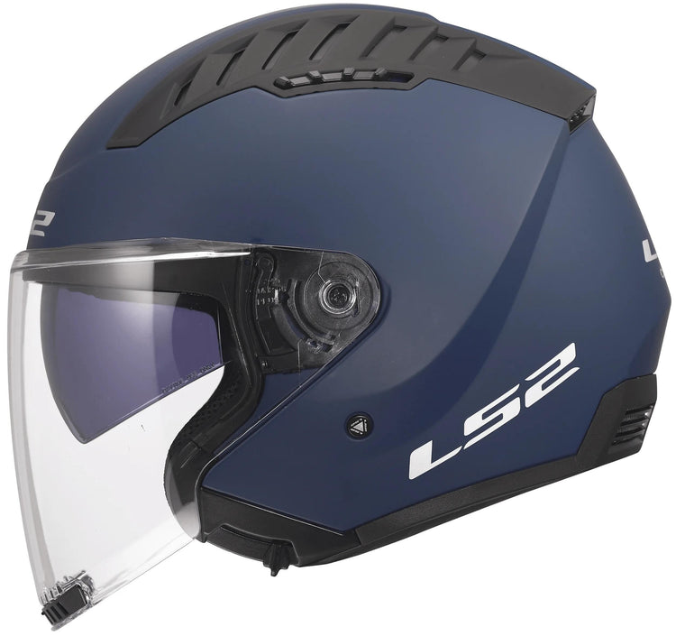 Casque jet Ls2 of600 copter ii casque solide of600 copter i bleu marine mat gr. xl