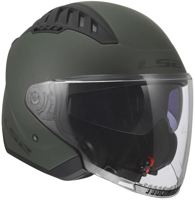 Casque jet Ls2 de 600 copter ii casque solide de 600 copter i vert militaire gr. s