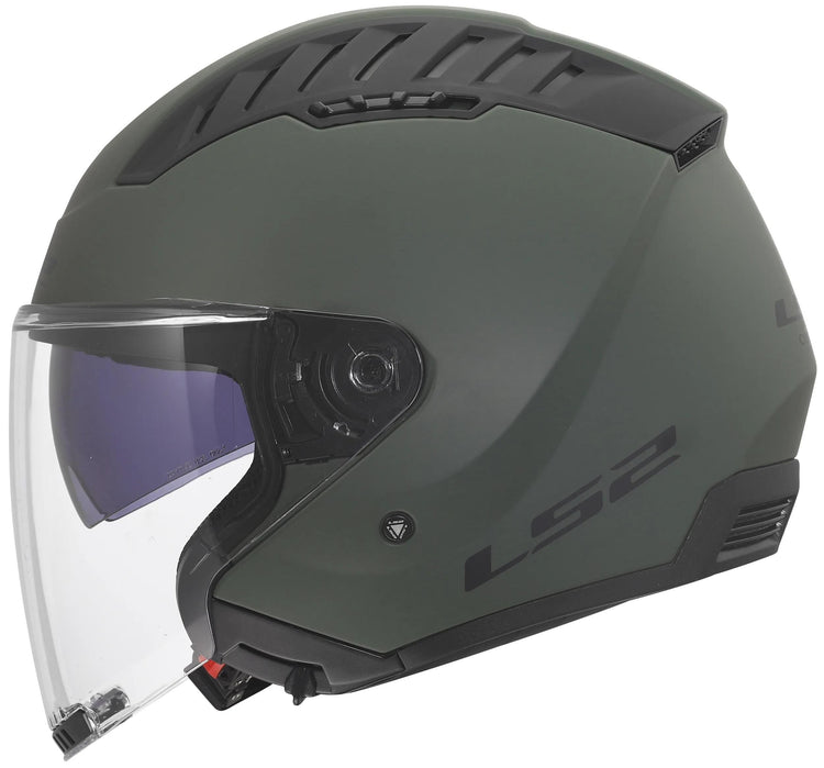 Casque jet Ls2 de 600 copter ii casque solide de 600 copter i vert militaire gr. m
