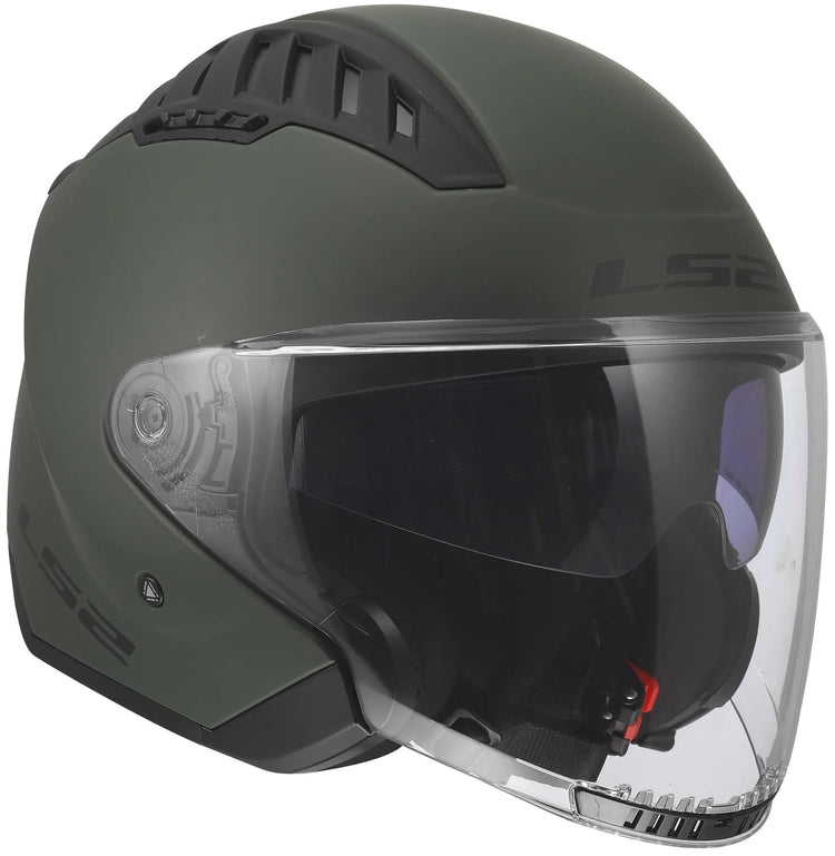 Casque jet Ls2 de 600 copter ii casque solide de 600 copter i vert militaire gr. XXL
