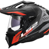 Casque enduro Ls2 mx701 explorer hexa casque mx701 explorer hexa noir rouge gris mat