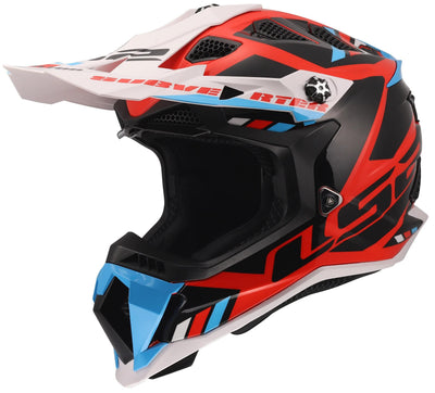 Ls2 casque de motocross mx700 subverter evo ii casque stomp mx700 subverte stomp blanc bleu rouge xl
