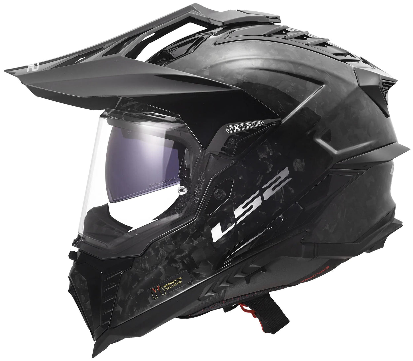 Casque enduro Ls2 mx701 explorer carbone forgé casque mx701 explorer carbone forgé gr. s