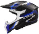 Ls2 casque de motocross mx703 x-force phantom casque mx703 x-force phantom bleu blanc l