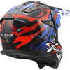 Ls2 casque de motocross mx708 fast ii casque grotesk mx708 fast ii grotesque blanc bl rouge xx