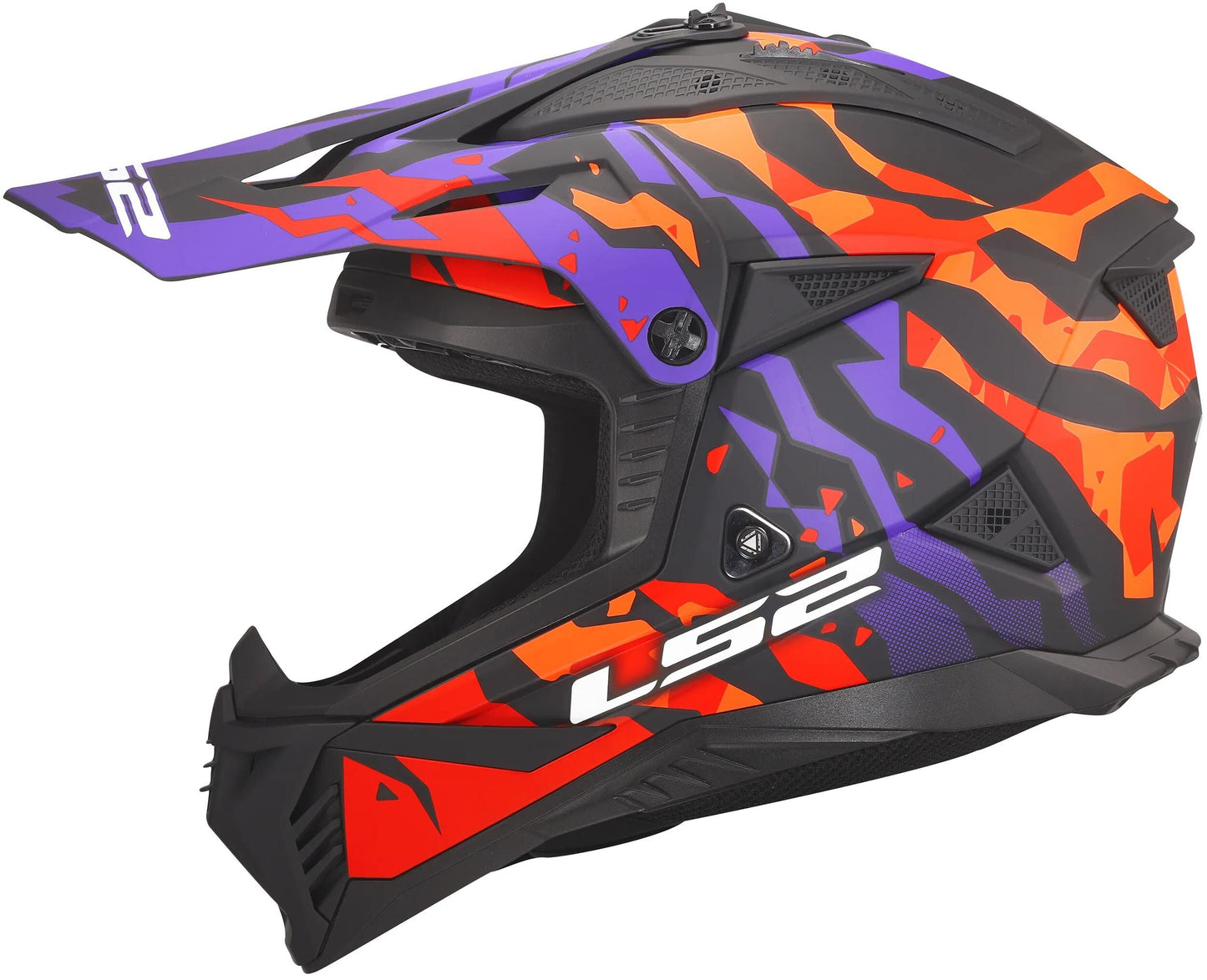 Casque de motocross LS2 MX708 fast ii casque grotesque mx708 fast ii grotesque violet ou. Mat