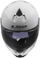 Casque intégral Ls2 ff817 challenger ii casque solide ff817 challenge ii blanc solide gr. s