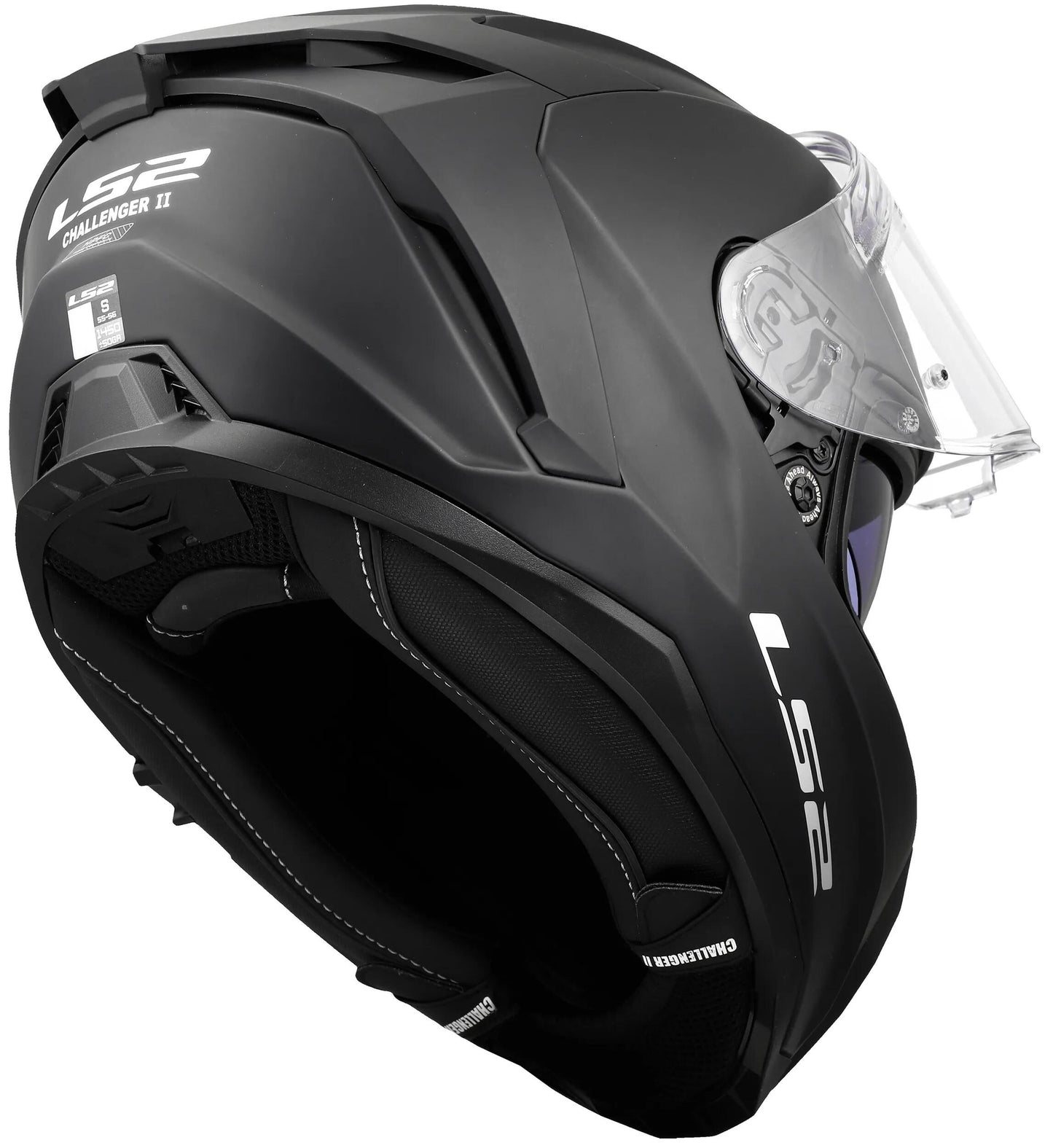 Ls2 casque intégral ff817 challenger ii solid casque ff817 challenge ii solid noir mat m