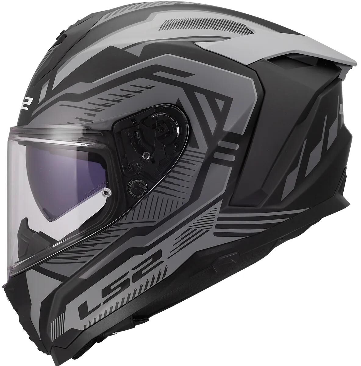 LS2 casque intégral ff817 challenger ii casque dravix ff817 challenge ii dravix gris mat l