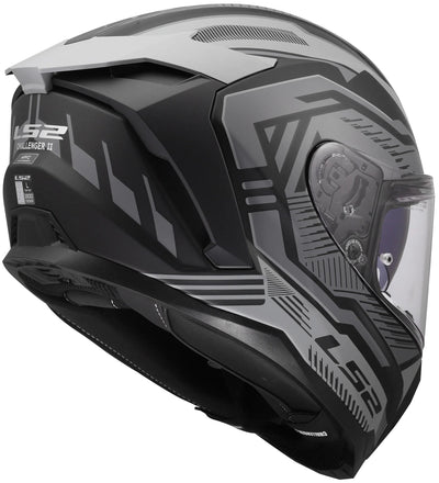 Ls2 casque intégral ff817 challenger ii casque dravix ff817 challenge ii dravix gris mat xl