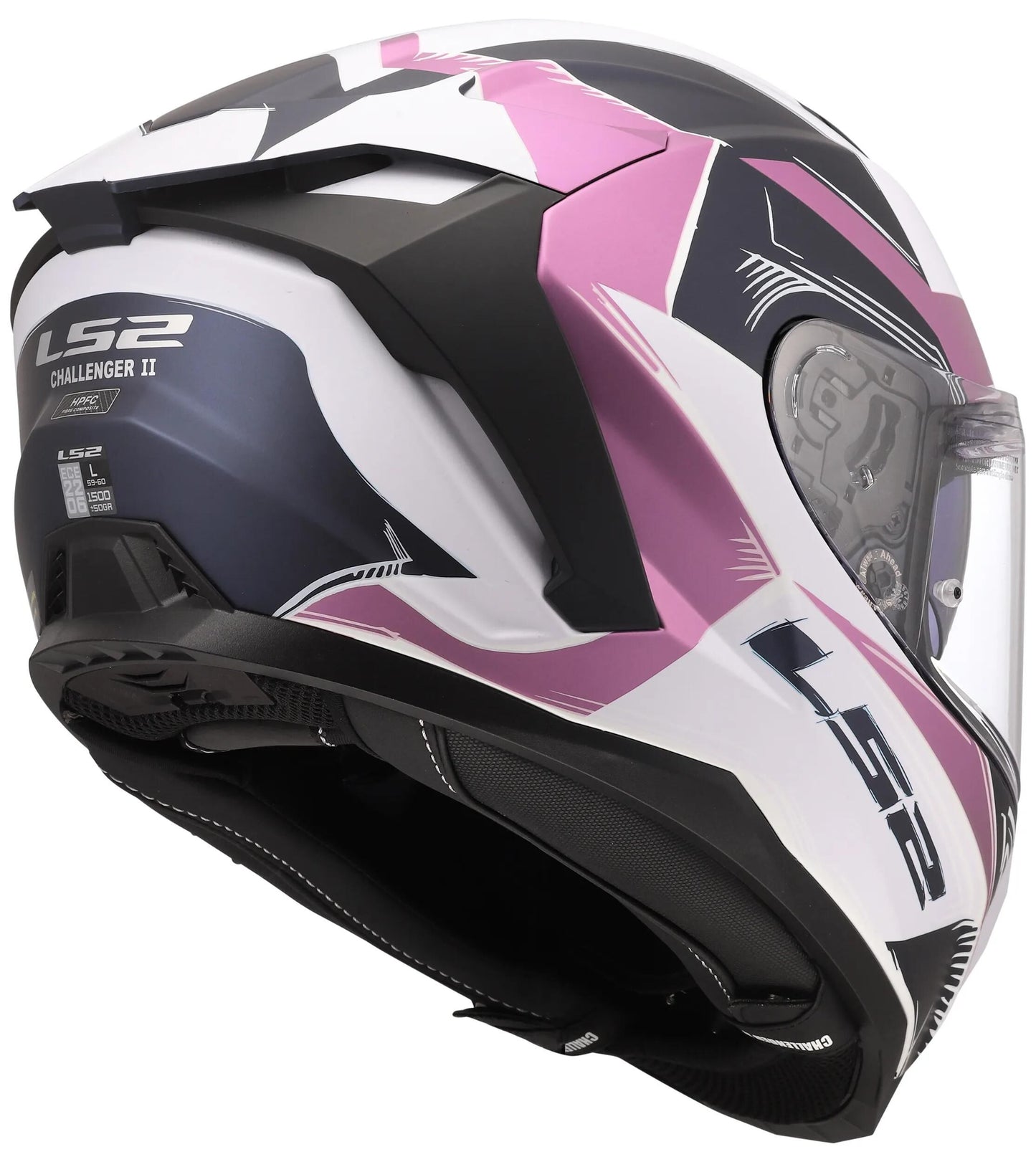 Ls2 casque intégral ff817 challenger ii casque flaman ff817 challenge ii flaman lavande gr.xs