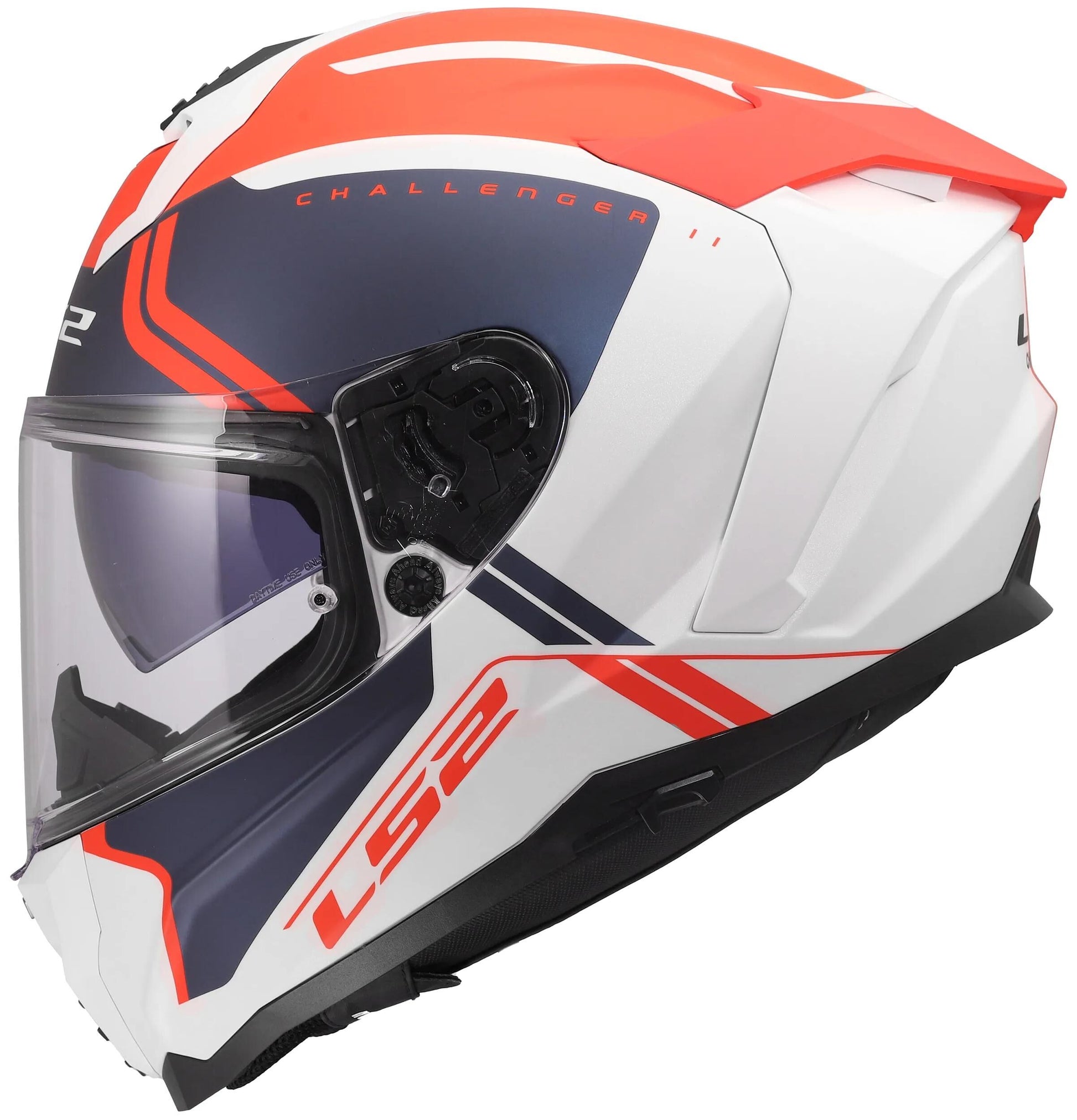 Ls2 casque intégral ff817 challenger ii casque titan ff817 challenge ii blanc titane bl rt m