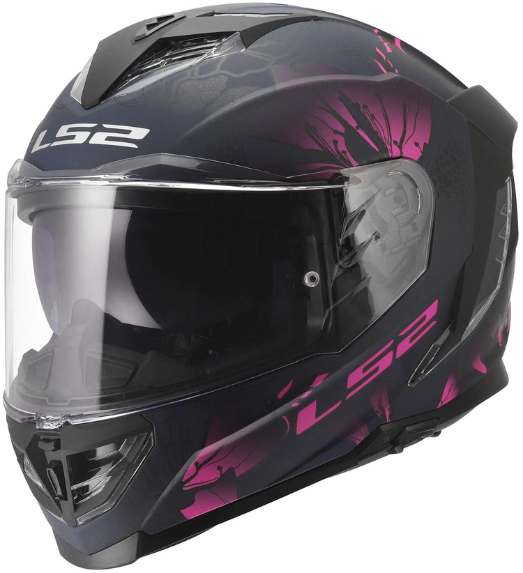 Ls2 casque intégral ff818 storm iii burst casque ff818 storm ii brosses noir mat rose l