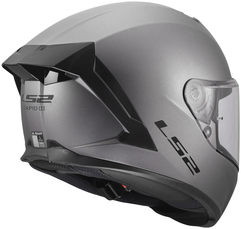 Casque intégral Ls2 ff820 rapid iii casques solides ff820 rapid i solid titane mat xs