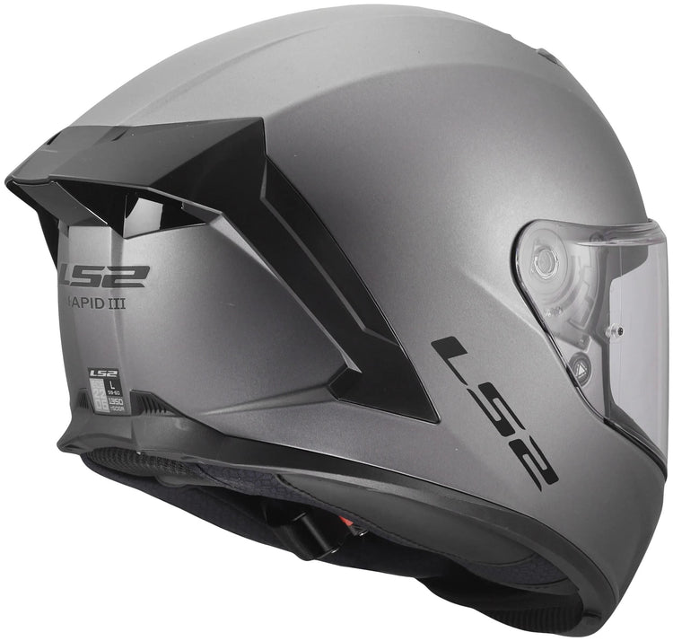 Casque intégral Ls2 ff820 rapid iii casques solides ff820 rapid i solid titane mat m