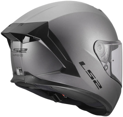 Casque intégral Ls2 ff820 rapid iii casques solides ff820 rapid i solid titane mat l