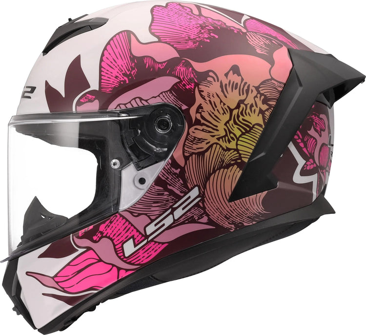 Ls2 casque intégral ff820 rapid iii poppies casques ff820 rapid i poppies ii blanc rose s