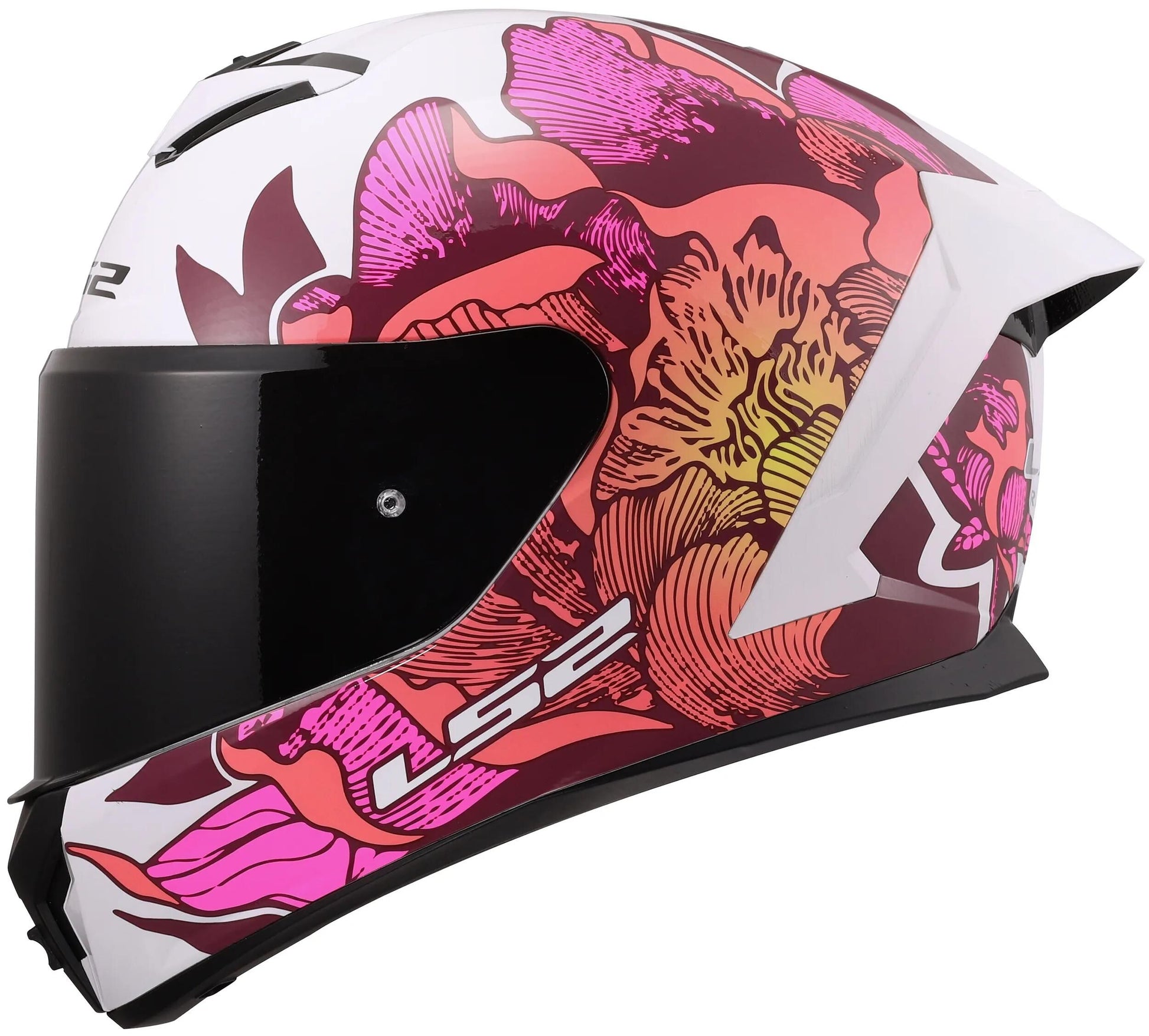 LS2 casque intégral ff820 rapid iii poppies casques ff820 rapid i poppies ii blanc rose m