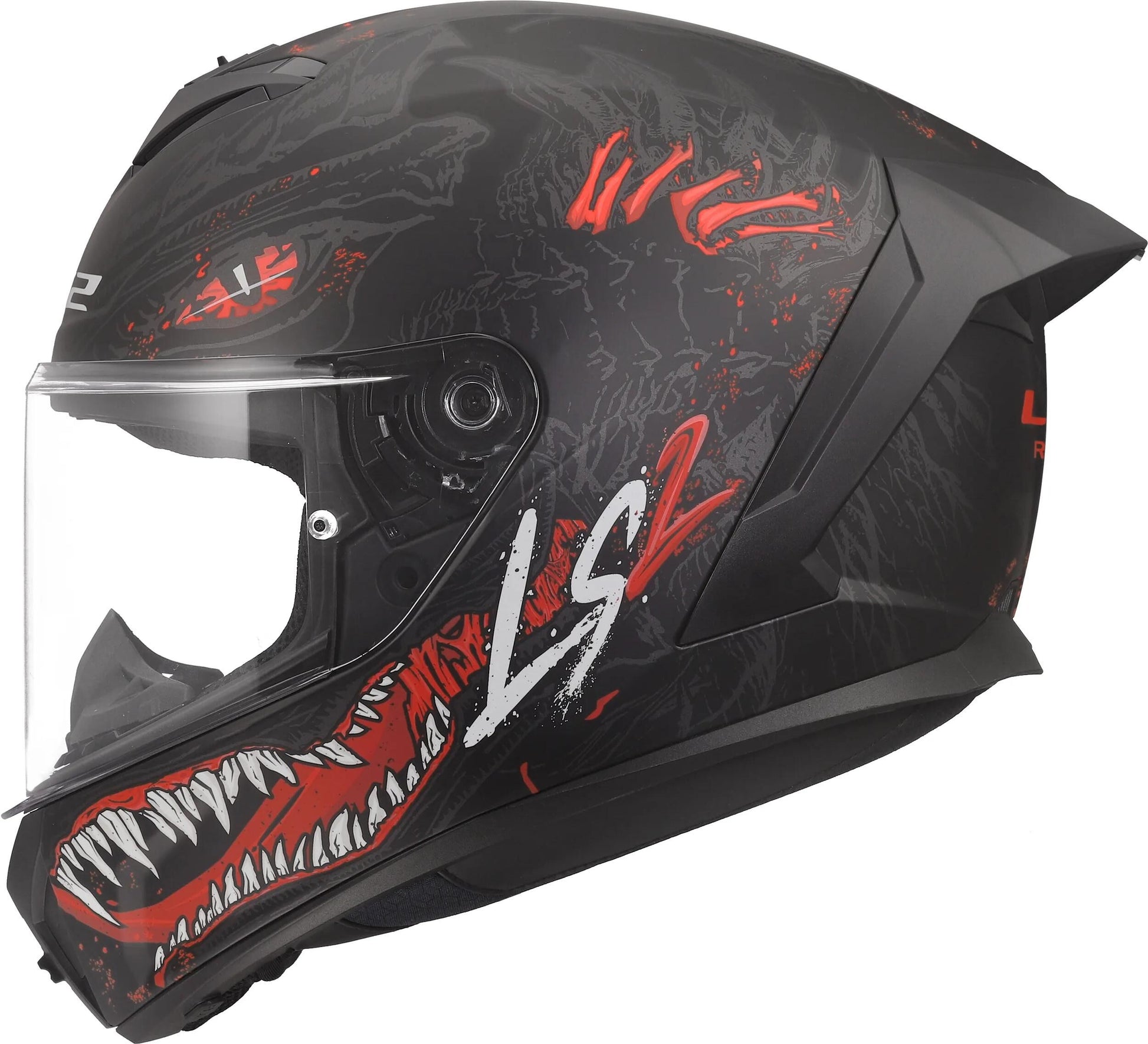 Ls2 casque intégral ff820 rapid iii kaiju ii casques ff820 rapid i kaiju ii noir rouge blanc