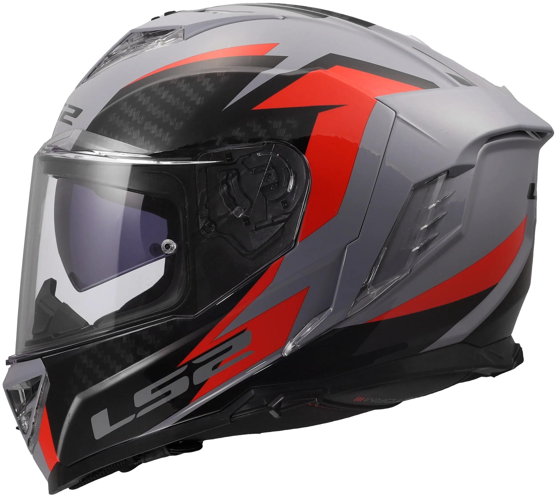 Casque intégral Ls2 ff818 storm iii casque dynamo ff818 storm ii dynamo gris rouge gr. je