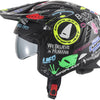 Casque jet Ufo plast sheratan casque sheratan xs graphique mat