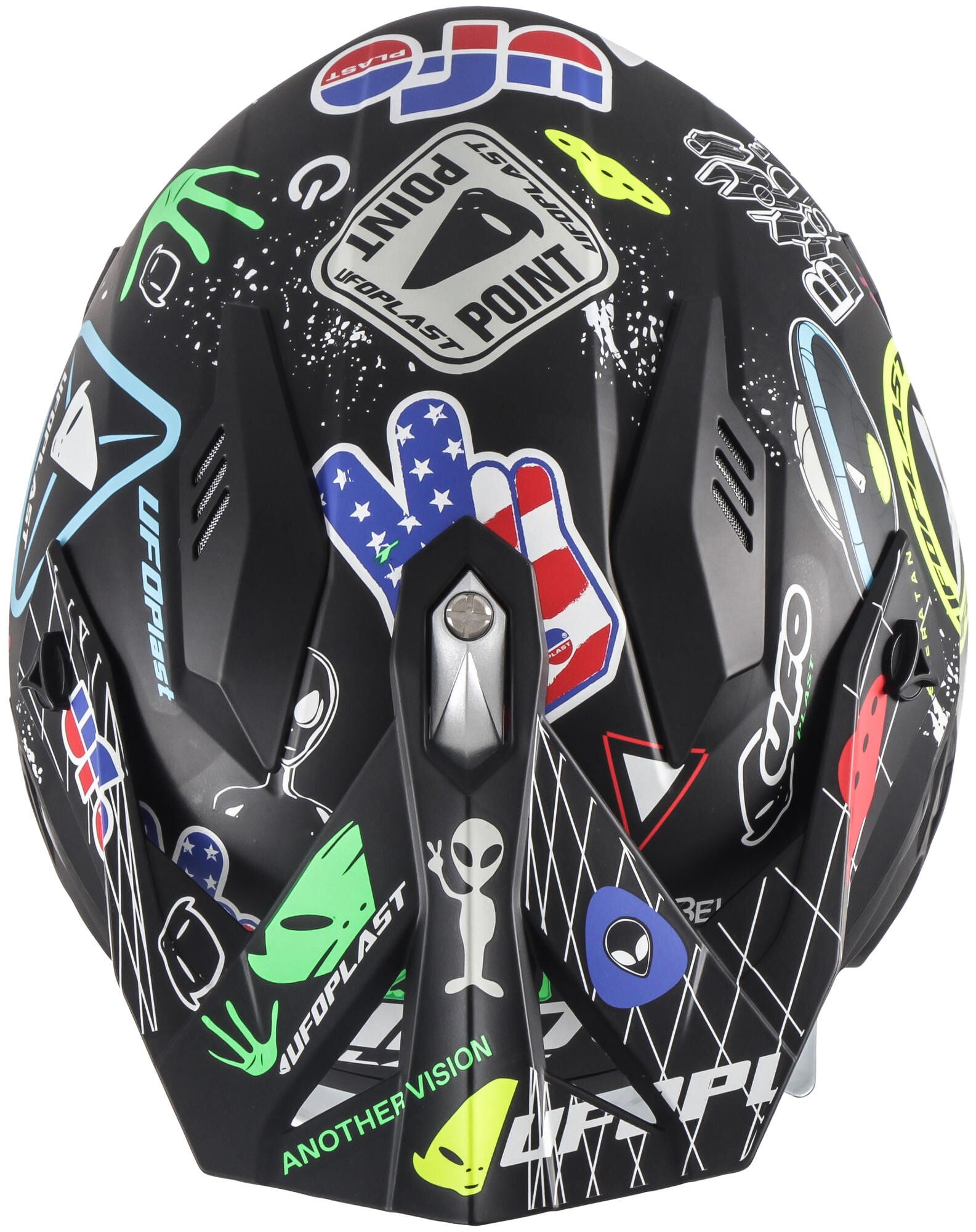 Casque jet Ufo plast sheratan casque sheratan xs graphique mat