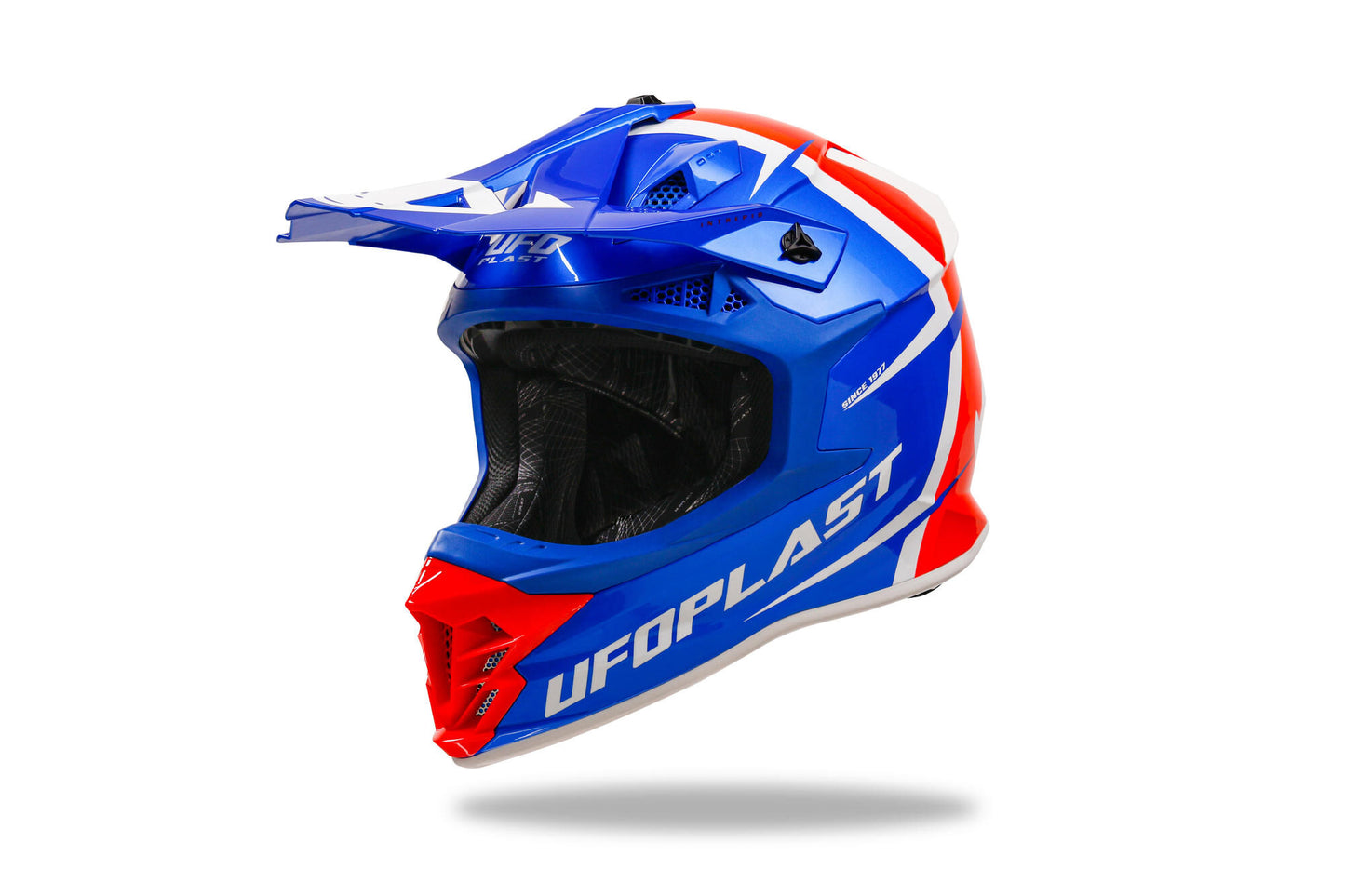 Casque motocross Ufo plast casque intrepid interpid m bleu rouge
