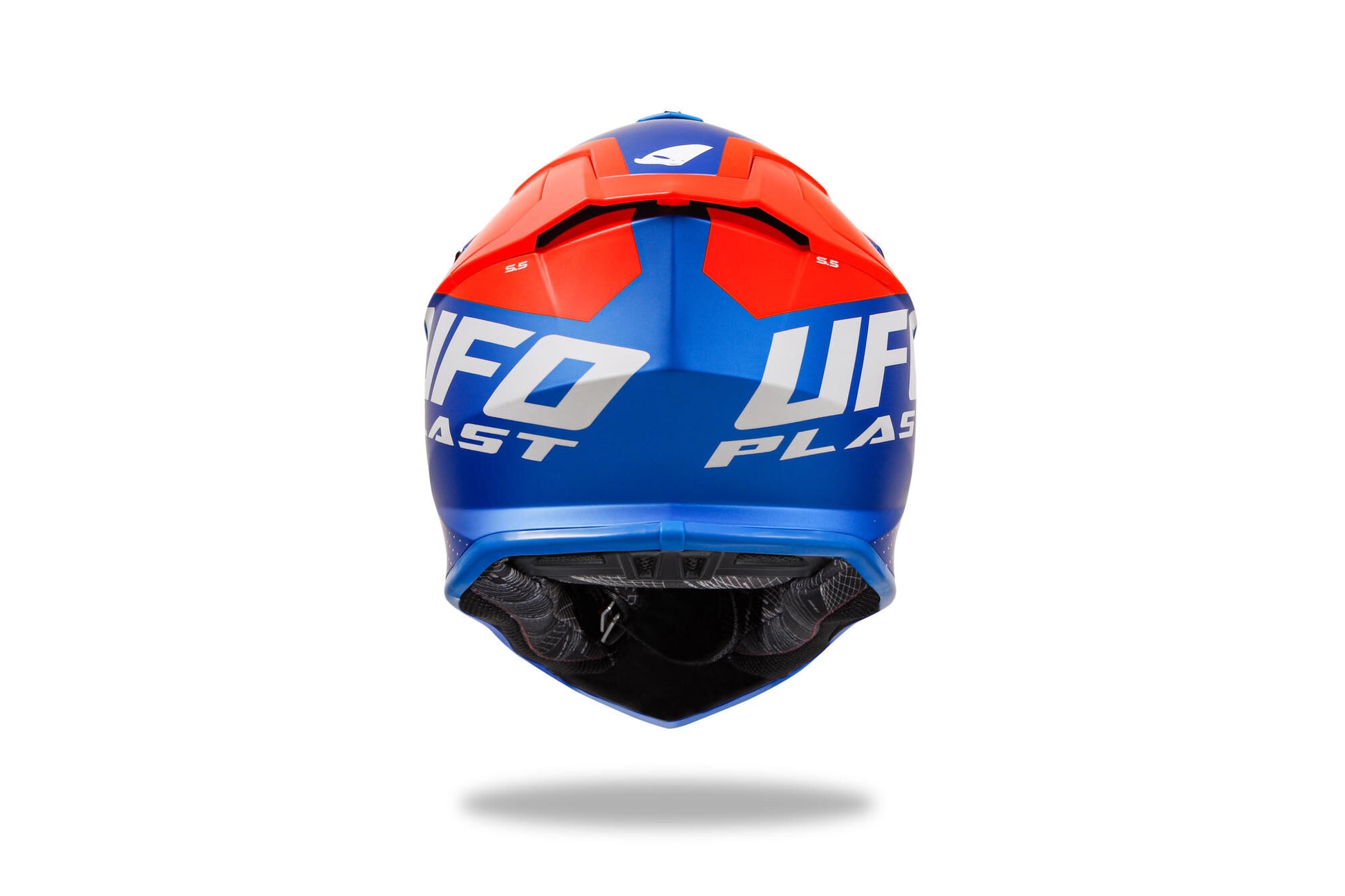 Casque motocross Ufo plast casque intrepid interpid s bleu orange