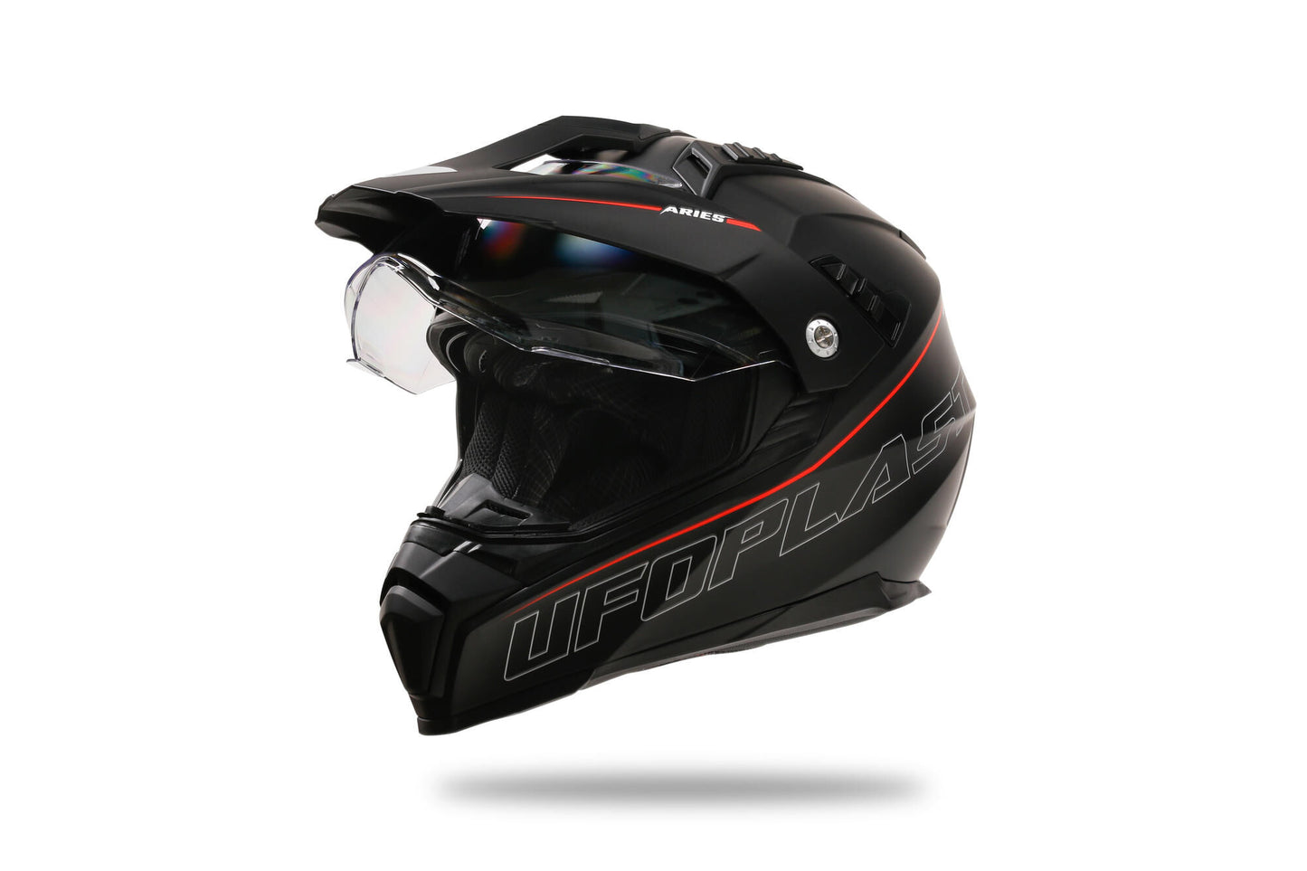 Casque enduro Ufo plast casque aries aries xs noir rouge