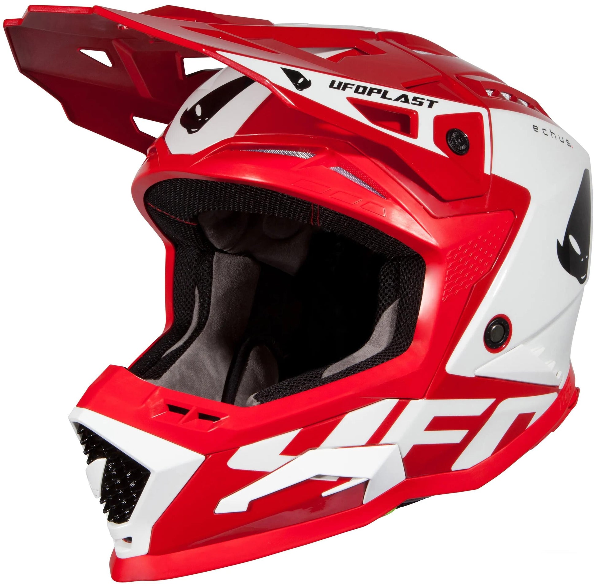 Casque motocross Ufo plast casque echus echus m rouge blanc
