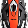 Casque motocross Ufo plast casque echus echus m bl. orange blanc mat