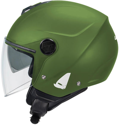 Casque jet Ufo plast casque nixie ufo nixie jet vert mat gr. s
