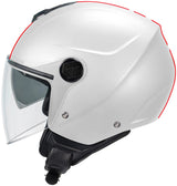 Casque jet Ufo plast casque nixie ufo nixie jet blanc rouge gr. m - afbeelding 2