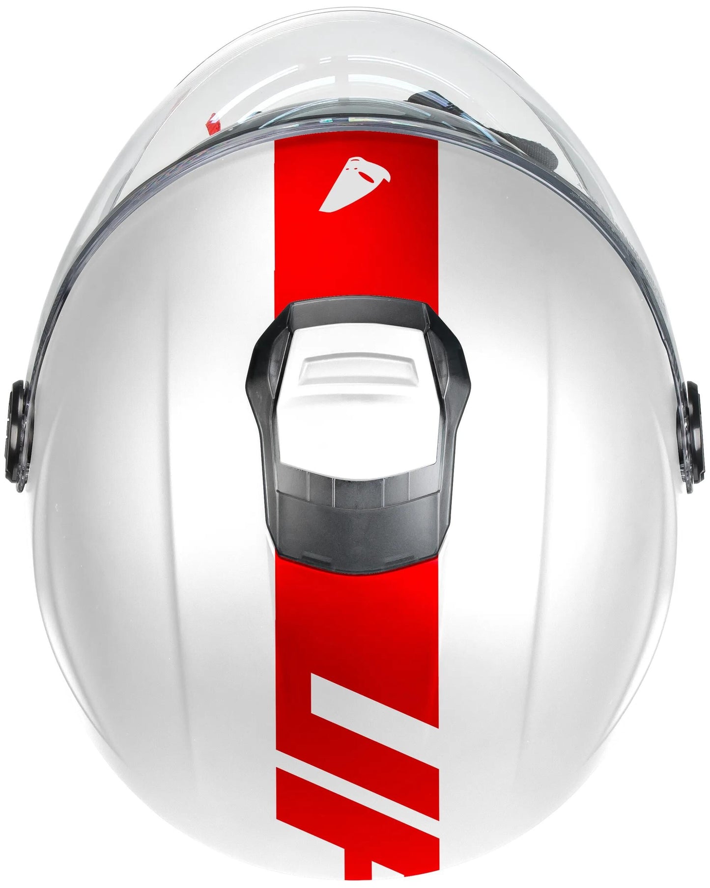 Casque jet Ufo plast casque nixie ufo nixie jet blanc rouge gr. m