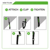 Oxford Snelbinders Atlas G-Hak Atlas G-Hook 17 mm x 2,0 m paire noire