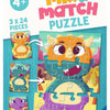 Ravensburger Mix Match Puzzle Dinosaures 24s
