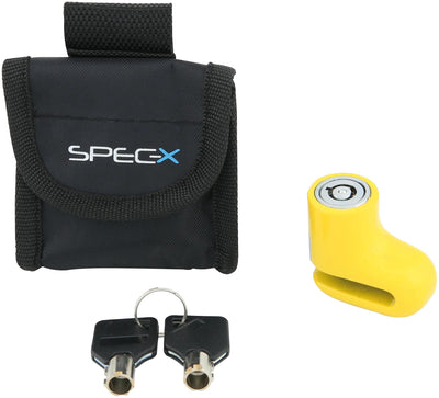 Verrouillage de disque de frein Spec-x, mini patin de disque de frein, boulons jaunes de 5,5 mm