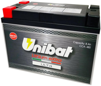 Batterie Unibat lifepo4 ult4. batterie ult4 4pin lithium supplémentaire