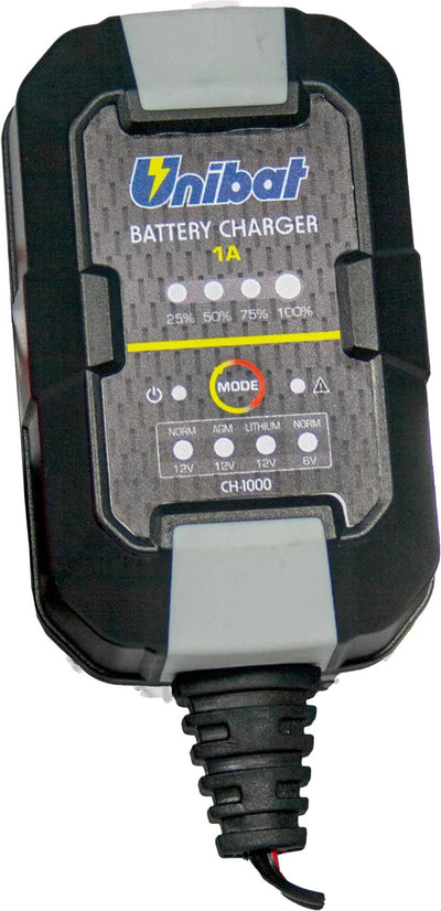 Chargeur de batterie Unibat ch-1000 chargeur ch-1000, 1a 6 12v +lithium