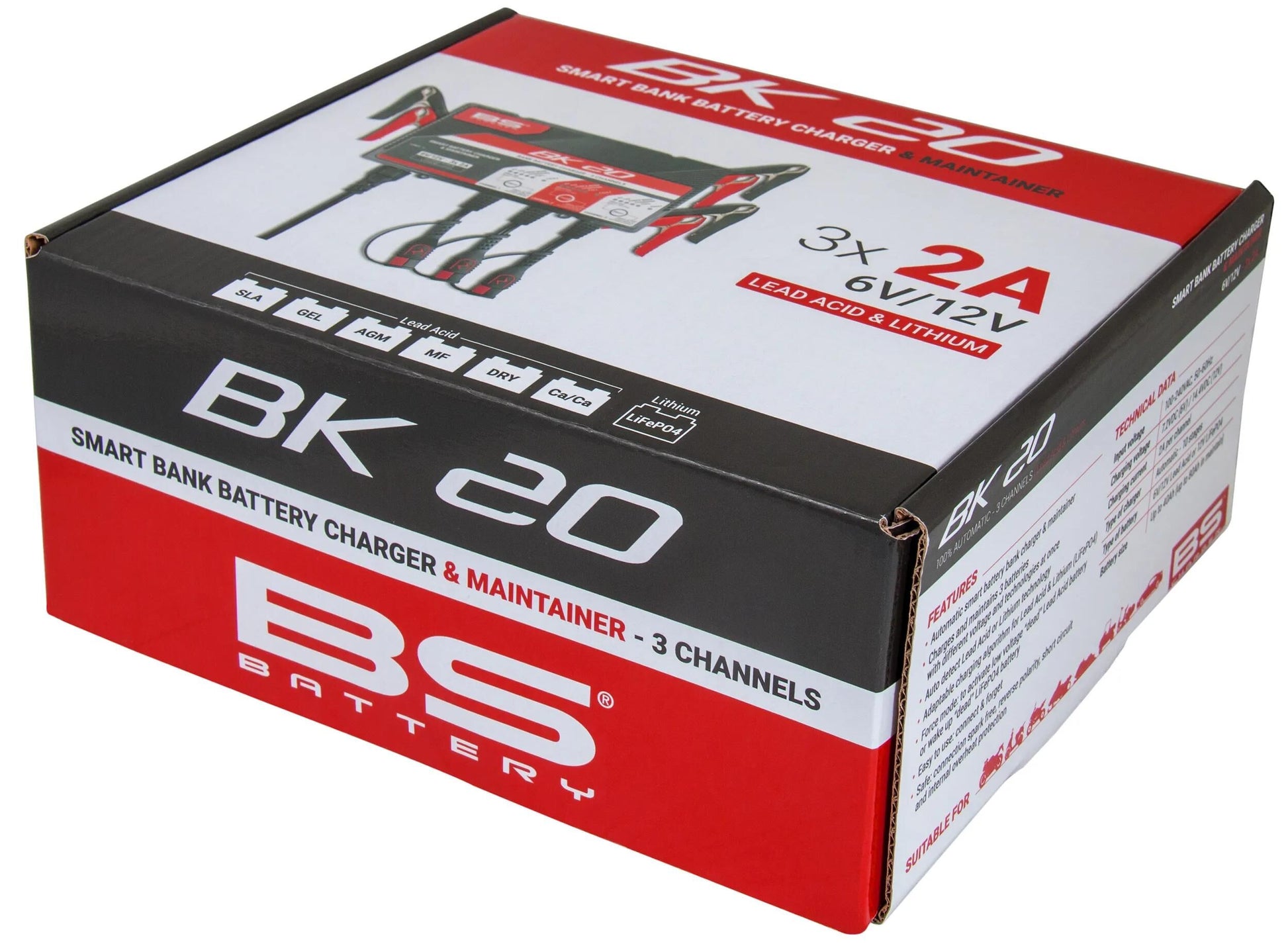 BS BATTERA Multipt Chargers. BK20 BS-Charger 3x2.0a