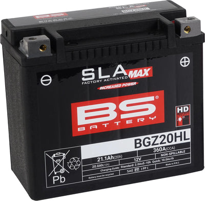 Bs-batterie batterie bgz20hl btx20hl btx20hl-bs batterie bgz20hl bs sla-max hd