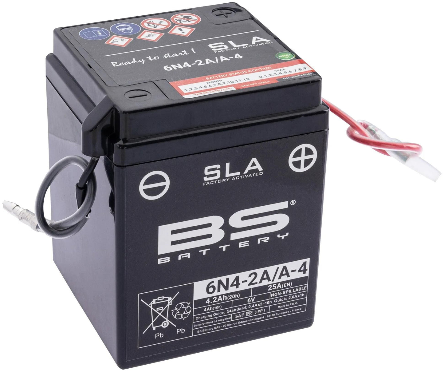 Batterie de batterie BS 6N4-2A A4 BS SLA