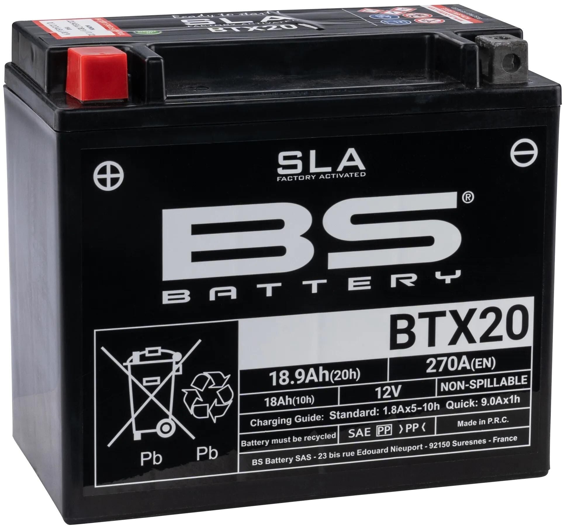 Batterie BS Battery BTX20H BS SLA