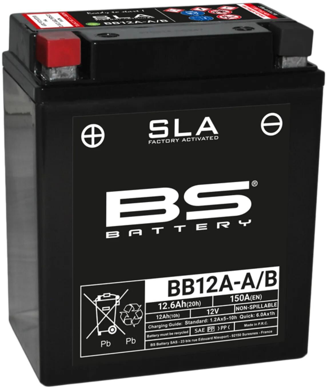 Batterie BS Battery BB12A-A B BS SLA