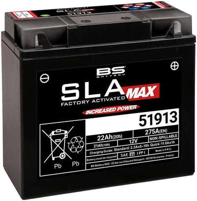 Batterie de batterie BS 51913 BS SLA-MAX
